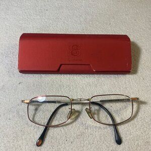 Rare Casanova Eyeglasses Made in Italy MCK-1 51/23 C. 02 Red Silver